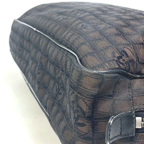 CHANEL New travel line Hand Bag Shoulder Bag 2WAY bag Business bag Brown - Picture 3 of 14